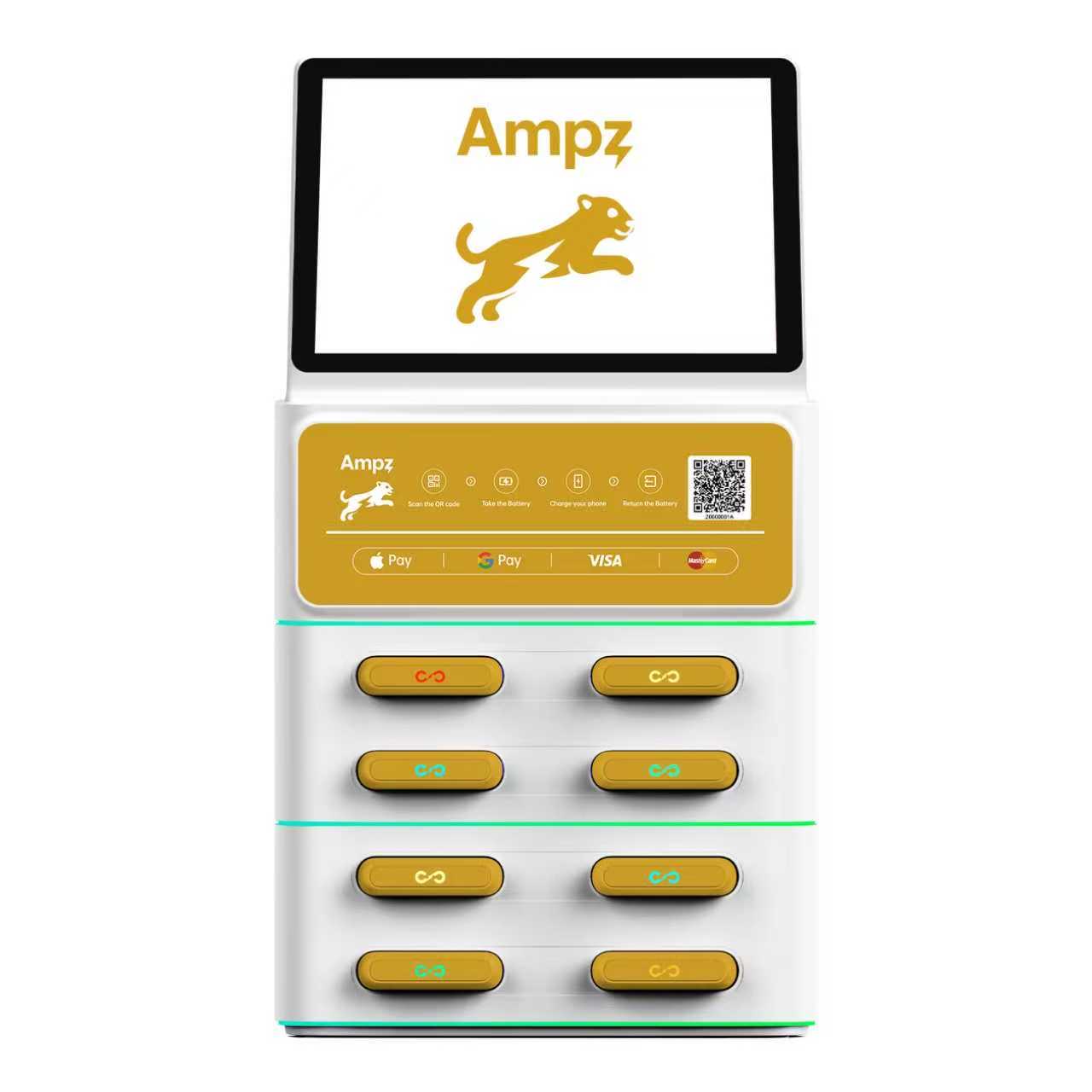 Ampz Mini 8-slot compact charging station